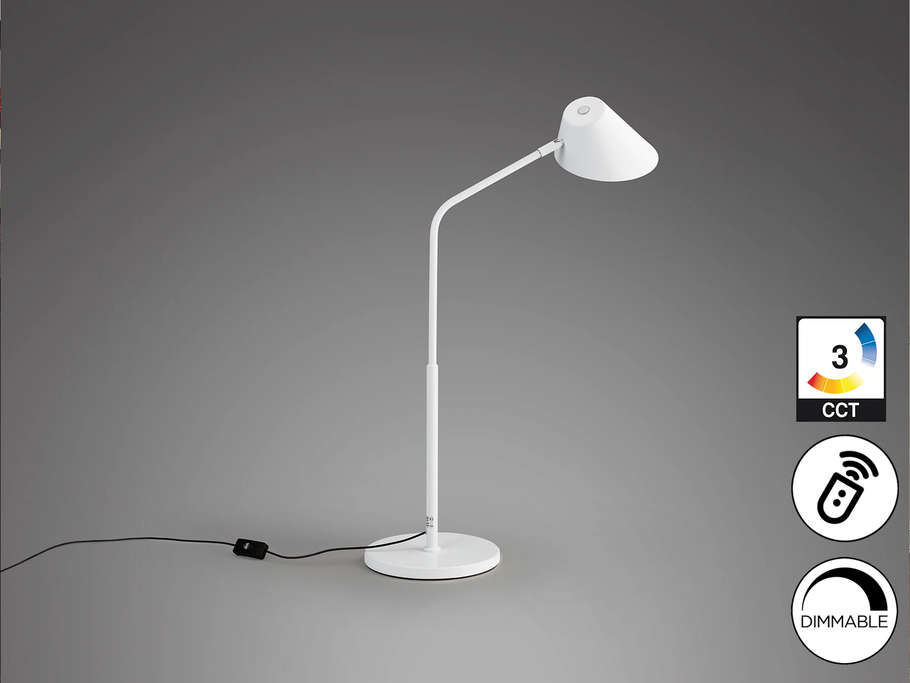 Esino Table Lamp- Black/White - Image 5