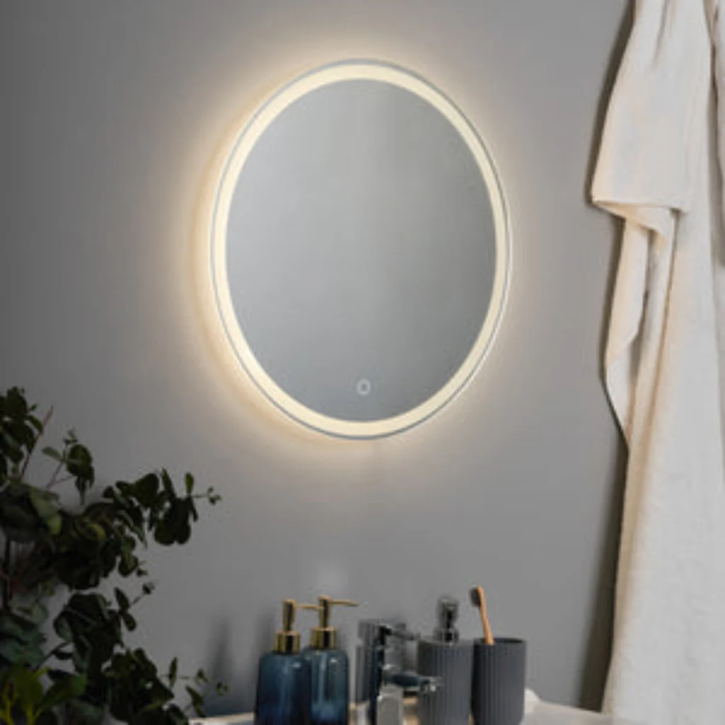 Esk Round LED Mirror with Demist - Image 4