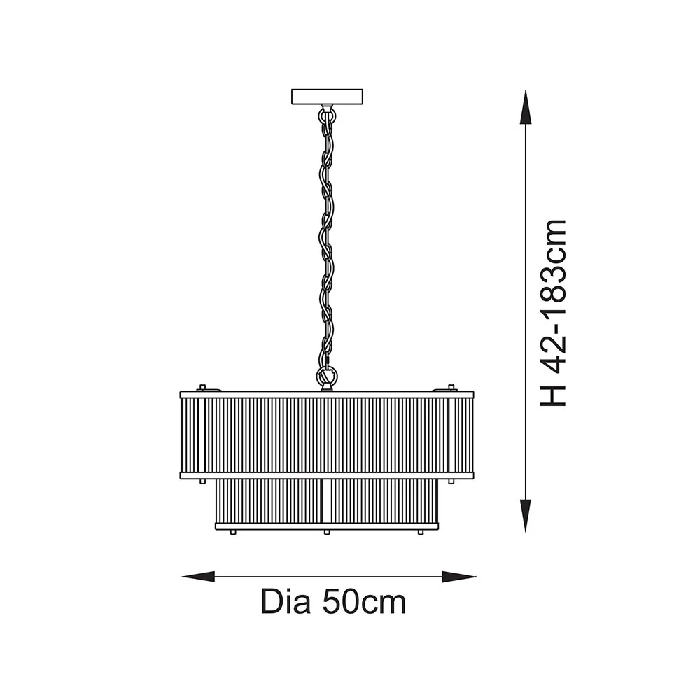 Essa 5lt/ 8Lt Tiered Chandelier - Image 3