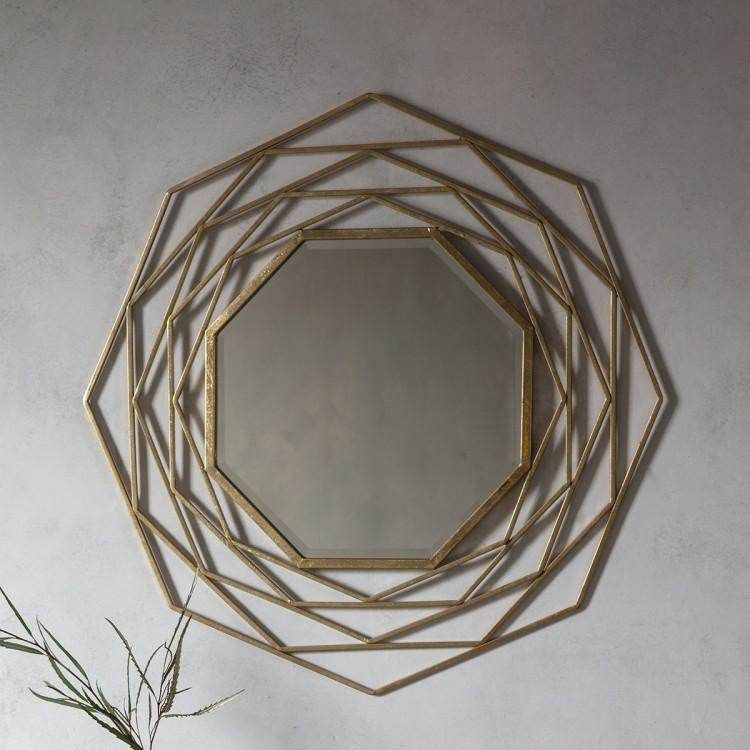 Estella Mirror Gold W910 x H910mm - Image 2