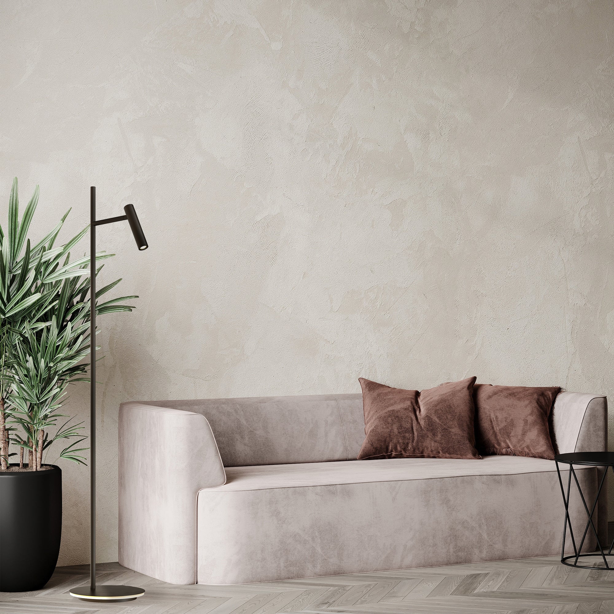 Estudo Floor lamp Integrated LED - Black Finish - Image 3