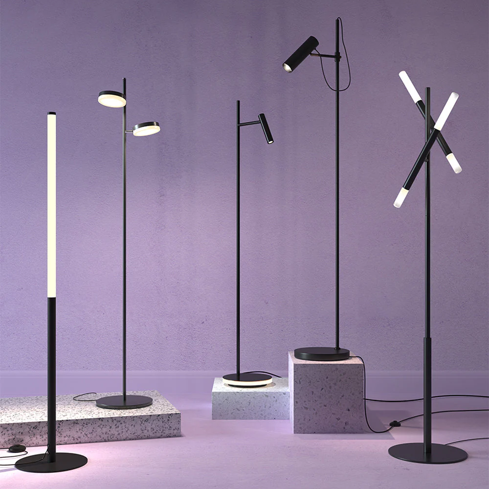 Estudo Floor lamp Integrated LED - Black Finish - Image 5