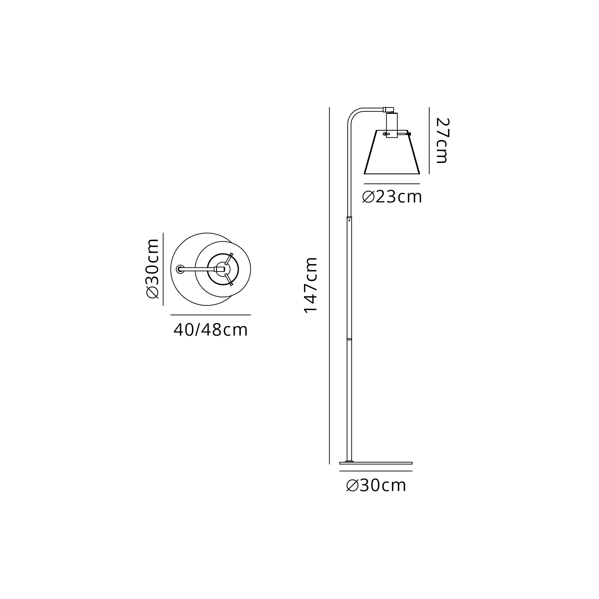 Etain Floor Lamp - Various Colours - Image 2