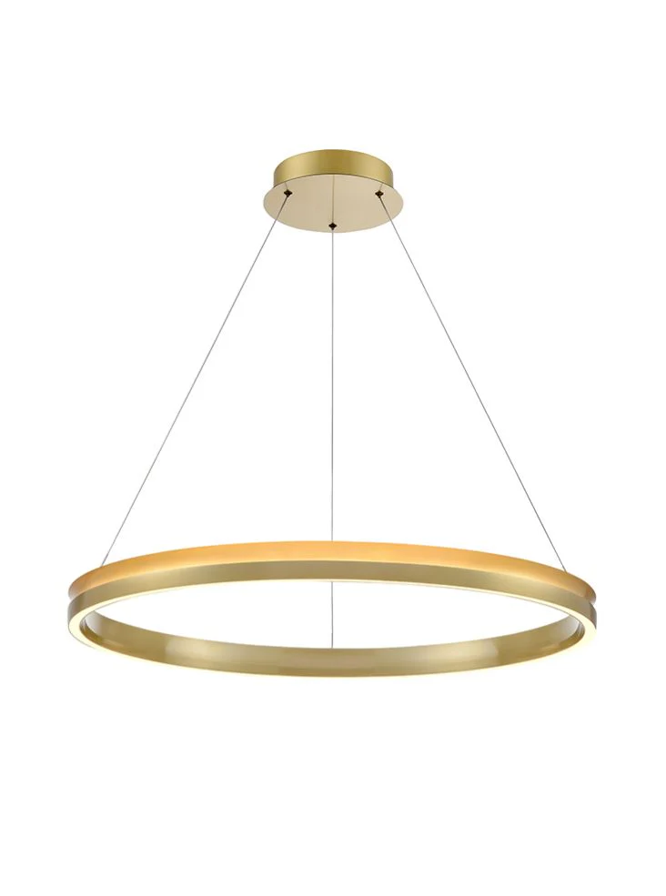 Estevan 600mm/800mm Satin Brass LED Pendant/ Double Tiered - Image 2