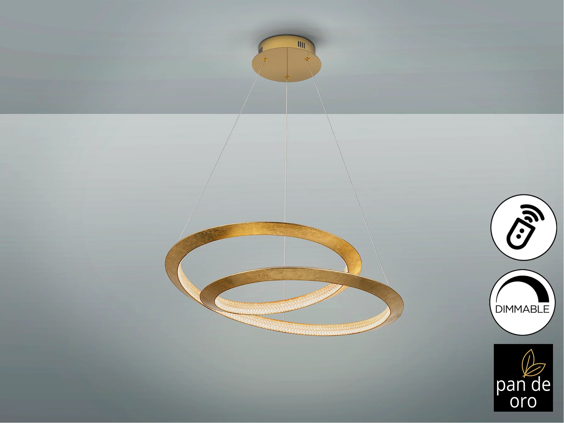 Eternity LED Ceiling Light - Gold Leaf - Image 12