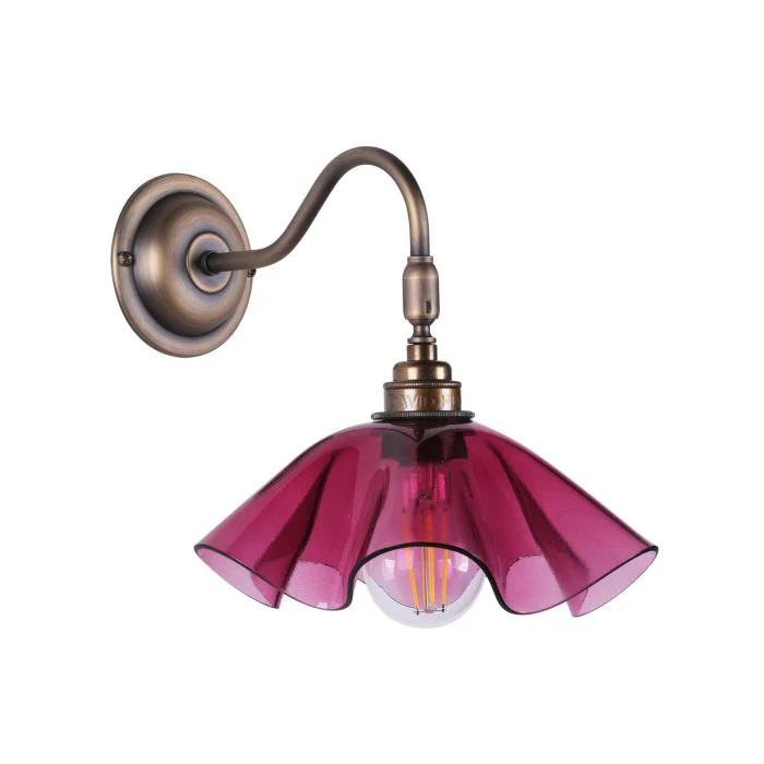 Ethel Glass Wall Light- Various Finishes - Image 6