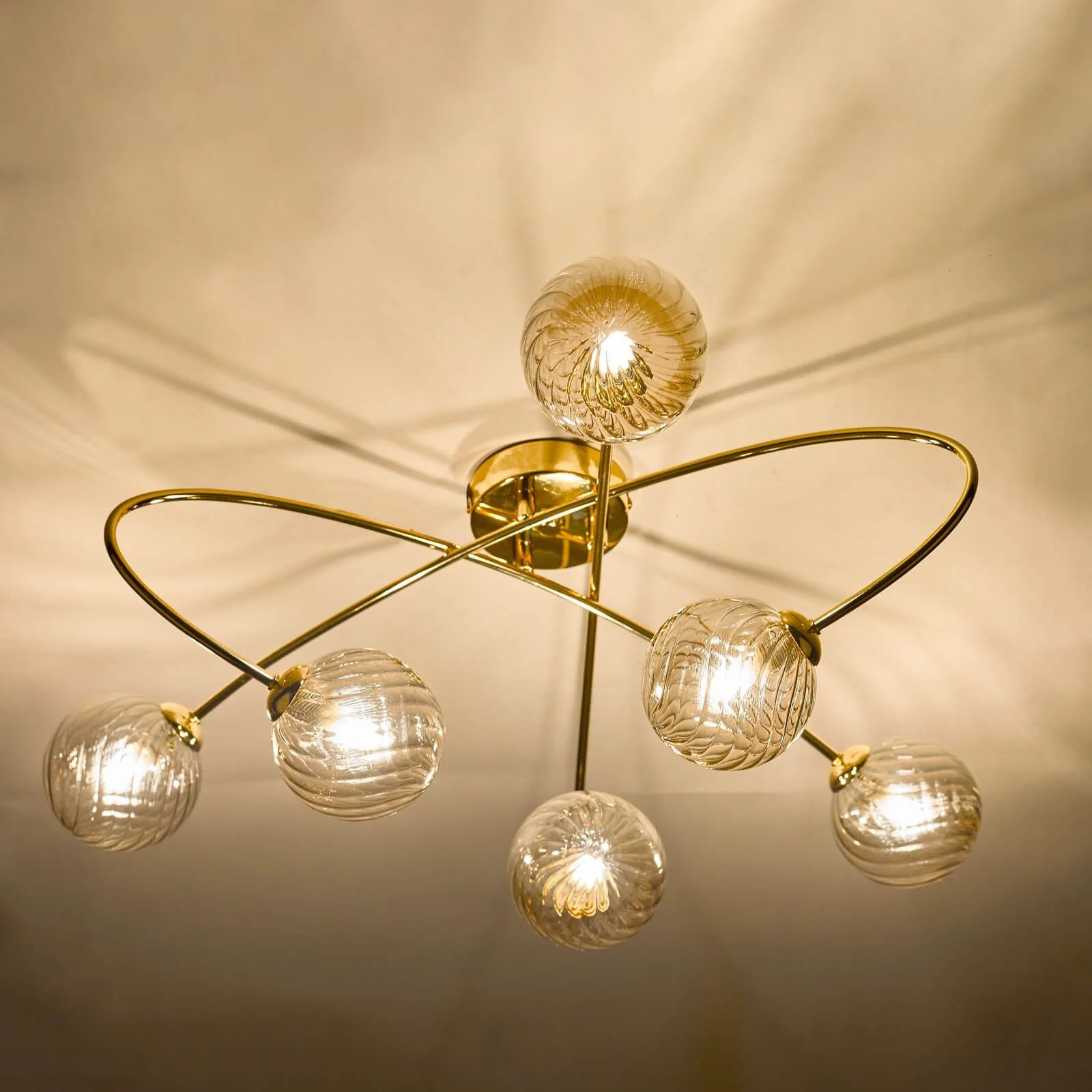 Etta 6Lt Semi Flush Ceiling Light - Various Finish - Image 5