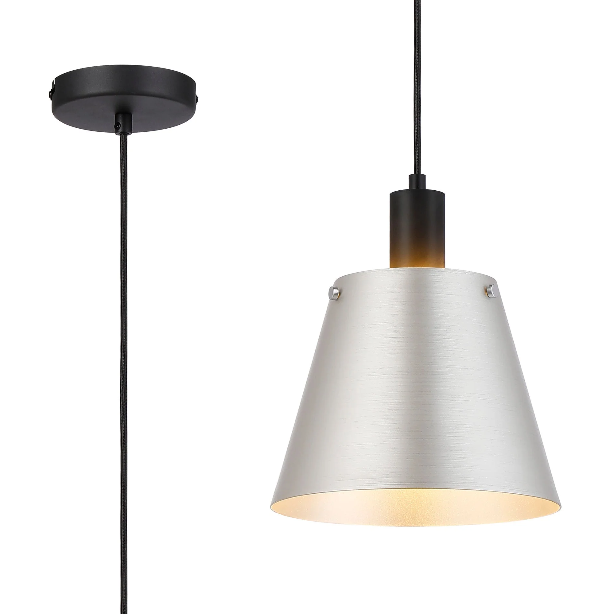 Etain 1Lt E27 Pendant - Various Size & Finish - Image 10