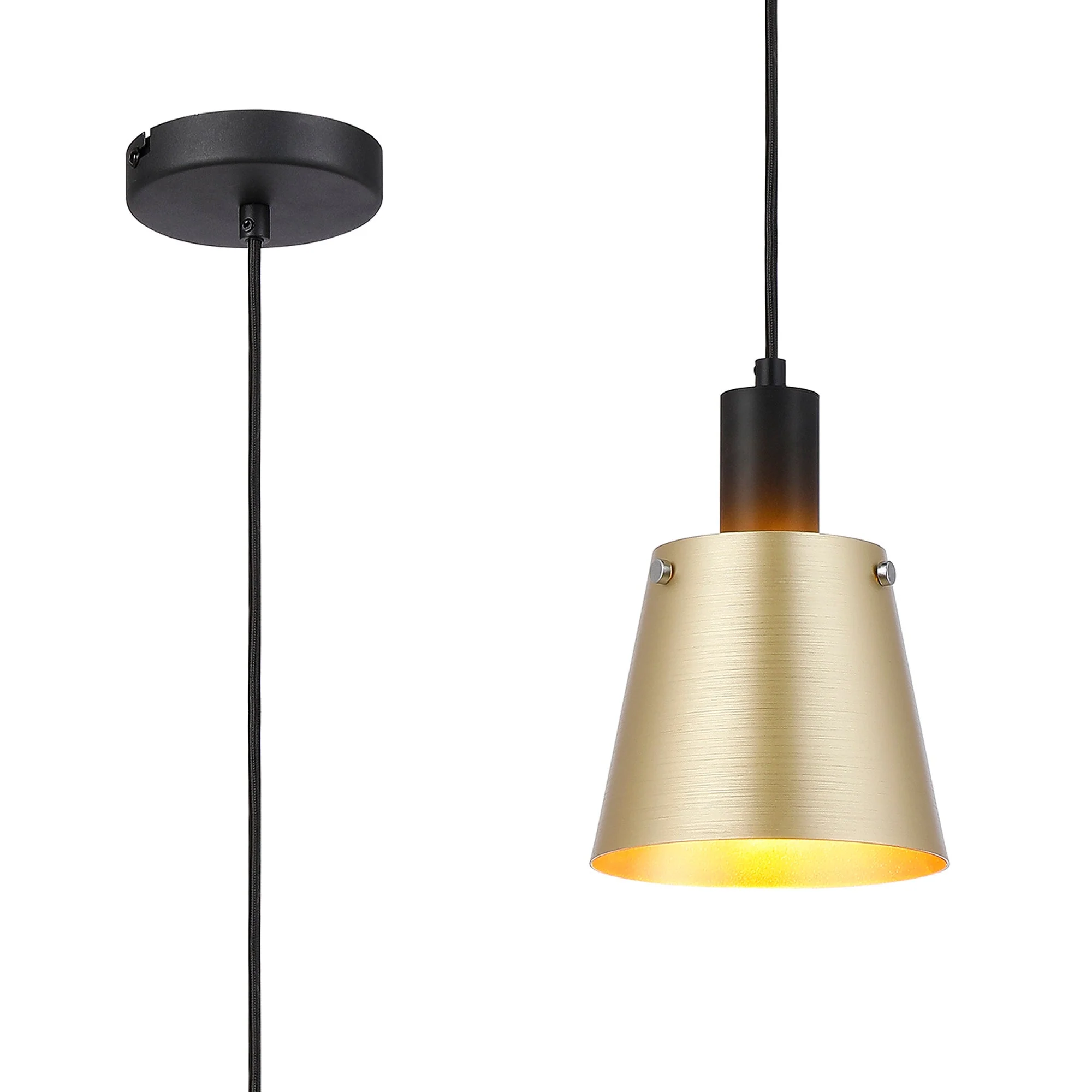 Etain 1Lt E27 Pendant - Various Size & Finish - Image 3