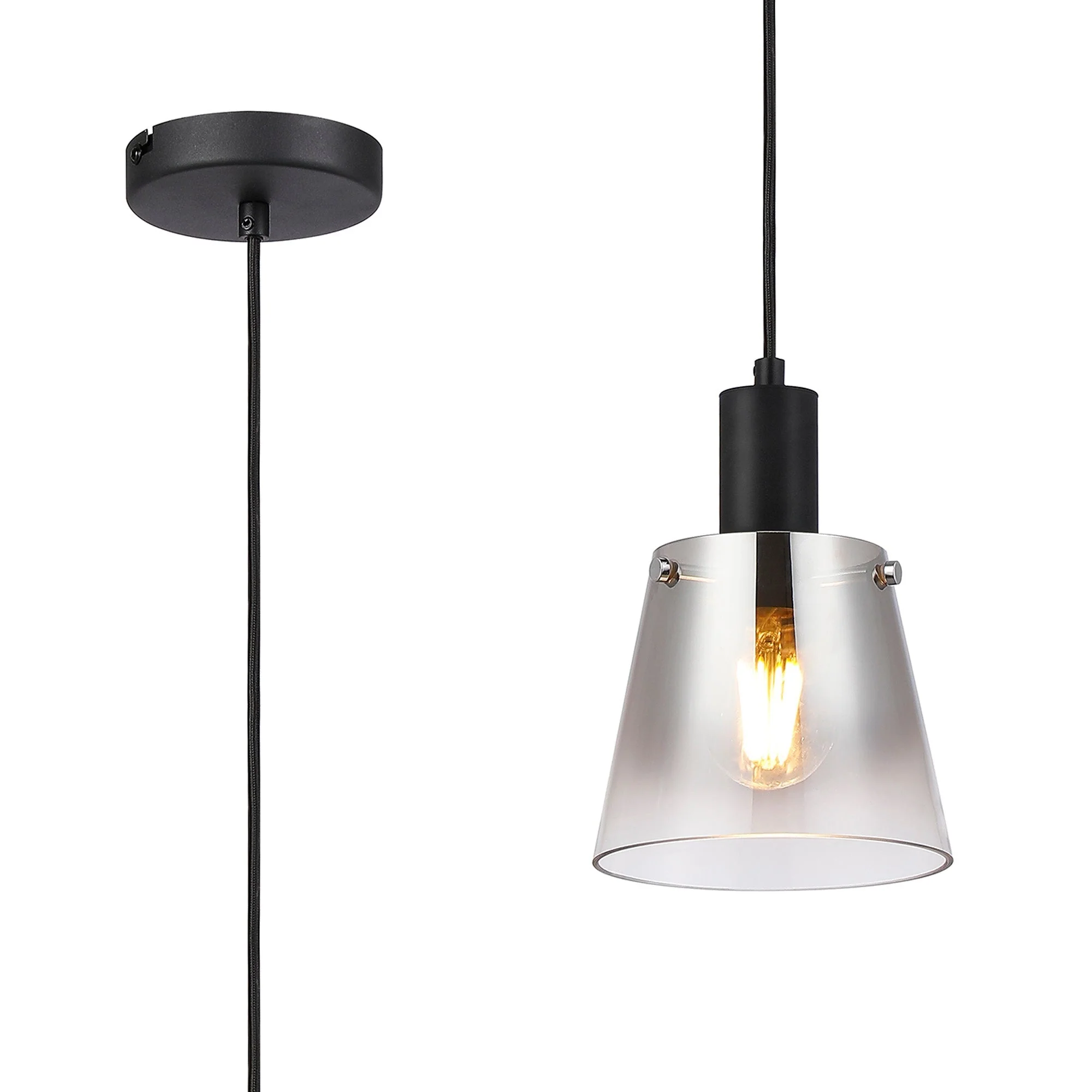 Etain 1Lt E27 Pendant - Various Size & Finish - Image 6