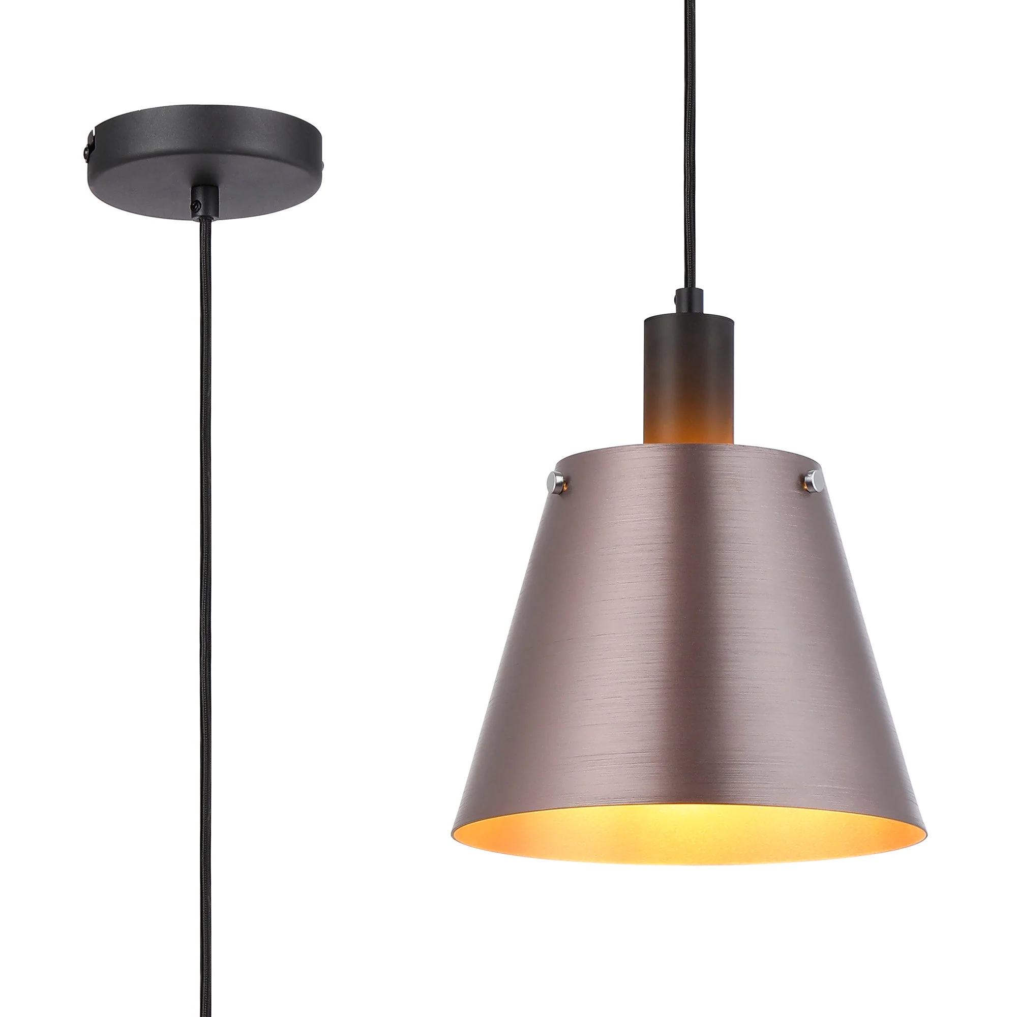 Etain 1Lt E27 Pendant - Various Size & Finish - Image 8