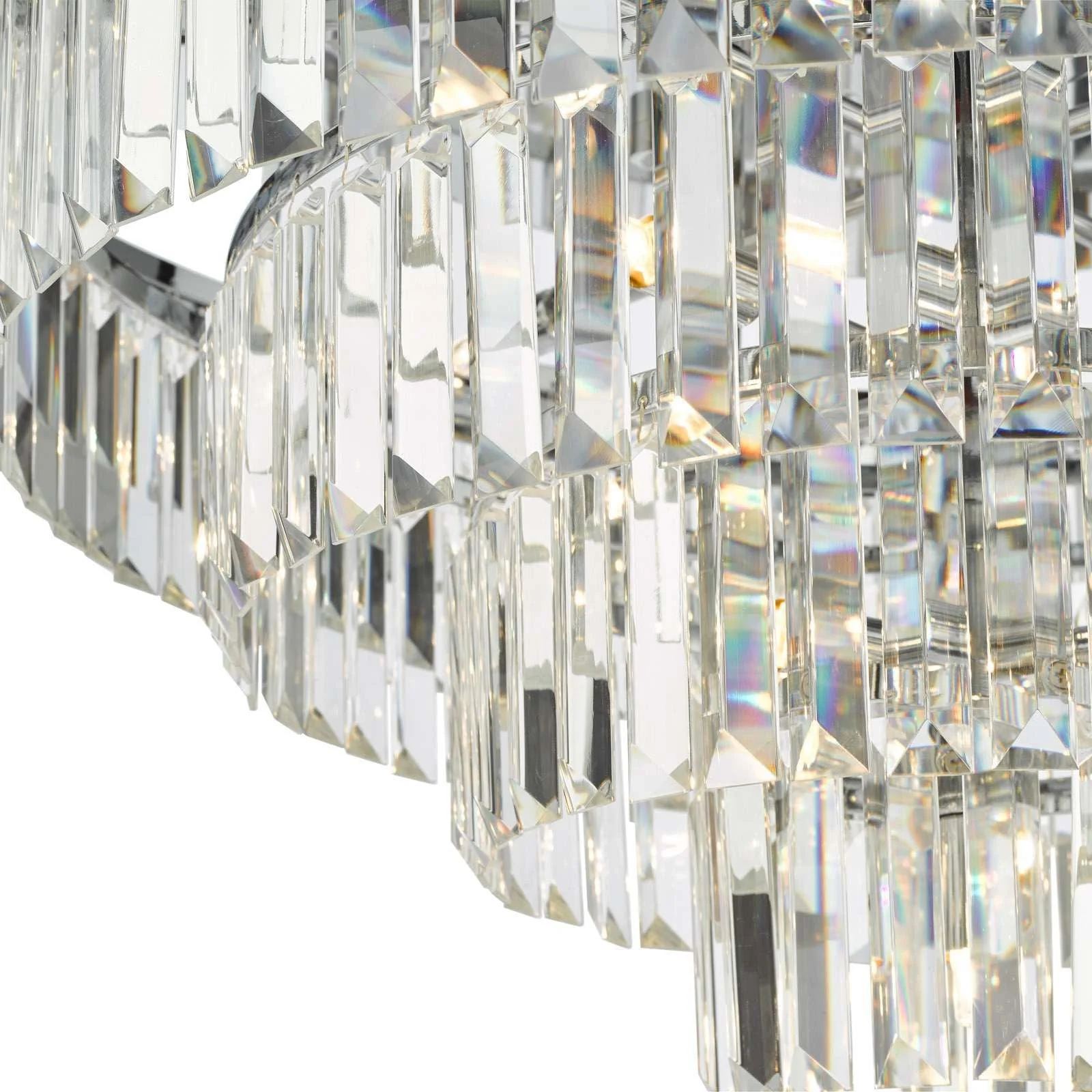 Eulalia 12 Light Flush Polished Chrome Crystal - Image 3