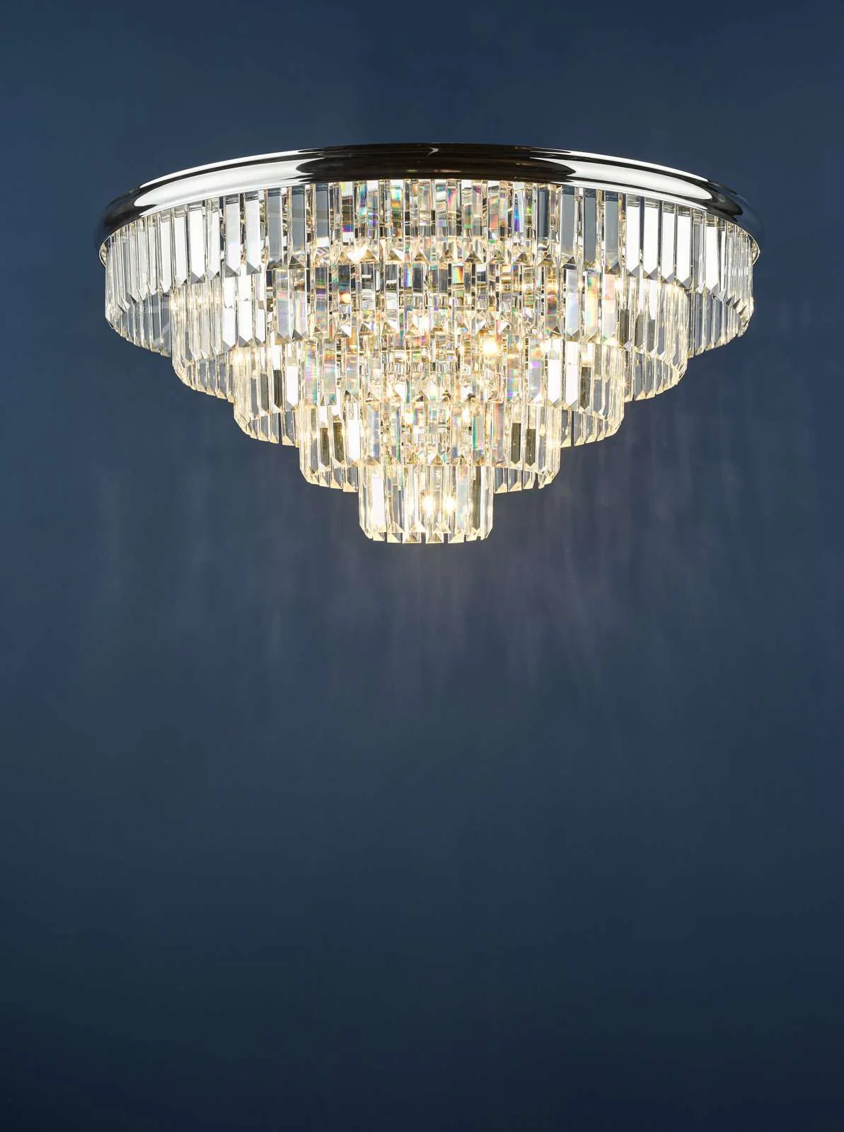Eulalia 12 Light Flush Polished Chrome Crystal - Image 4