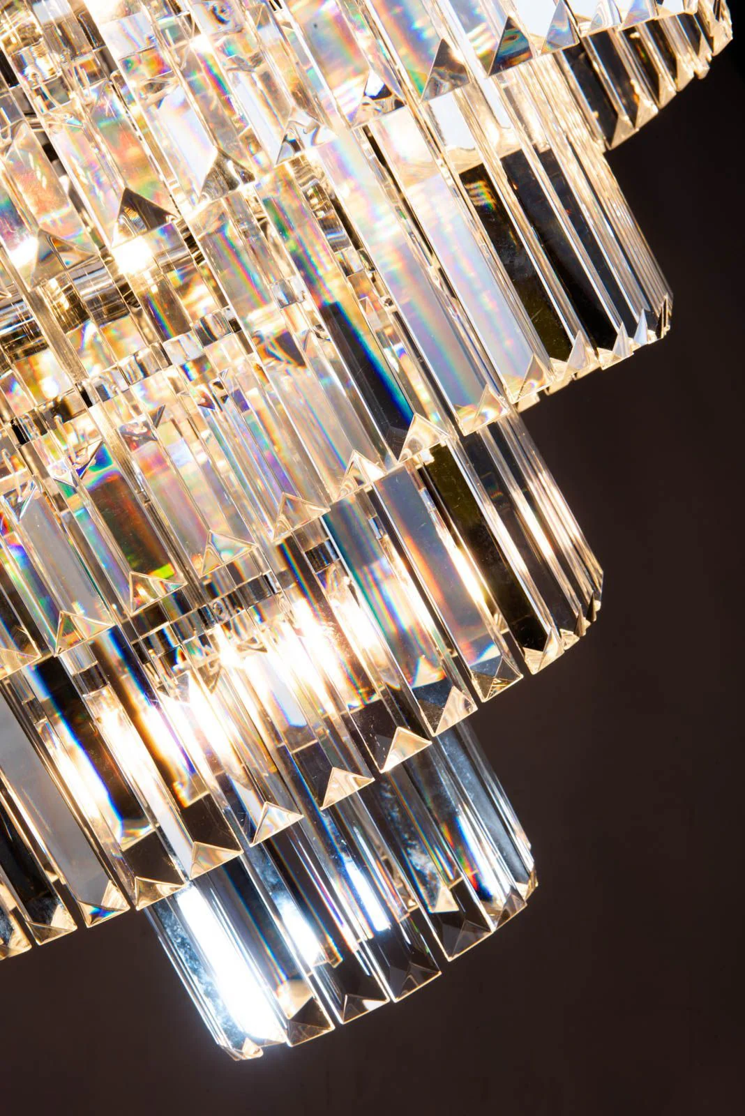 Eulalia 12Lt Chandelier Ceiling Light - Polished Chrome & Crystal - Image 3