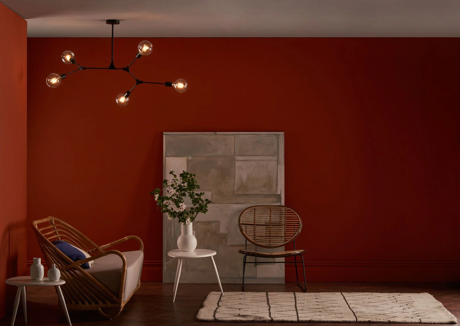 Euphemia 5Lt Centre Ceiling Light - Black Finish - Image 4