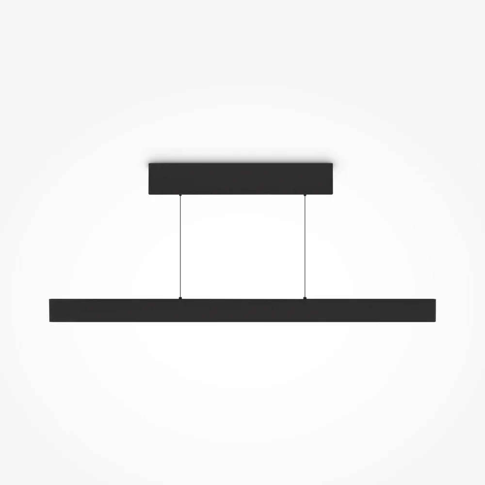 Euphoria 36W LED Linear Pendant- Black/ Brass/ White Finish - Image 2