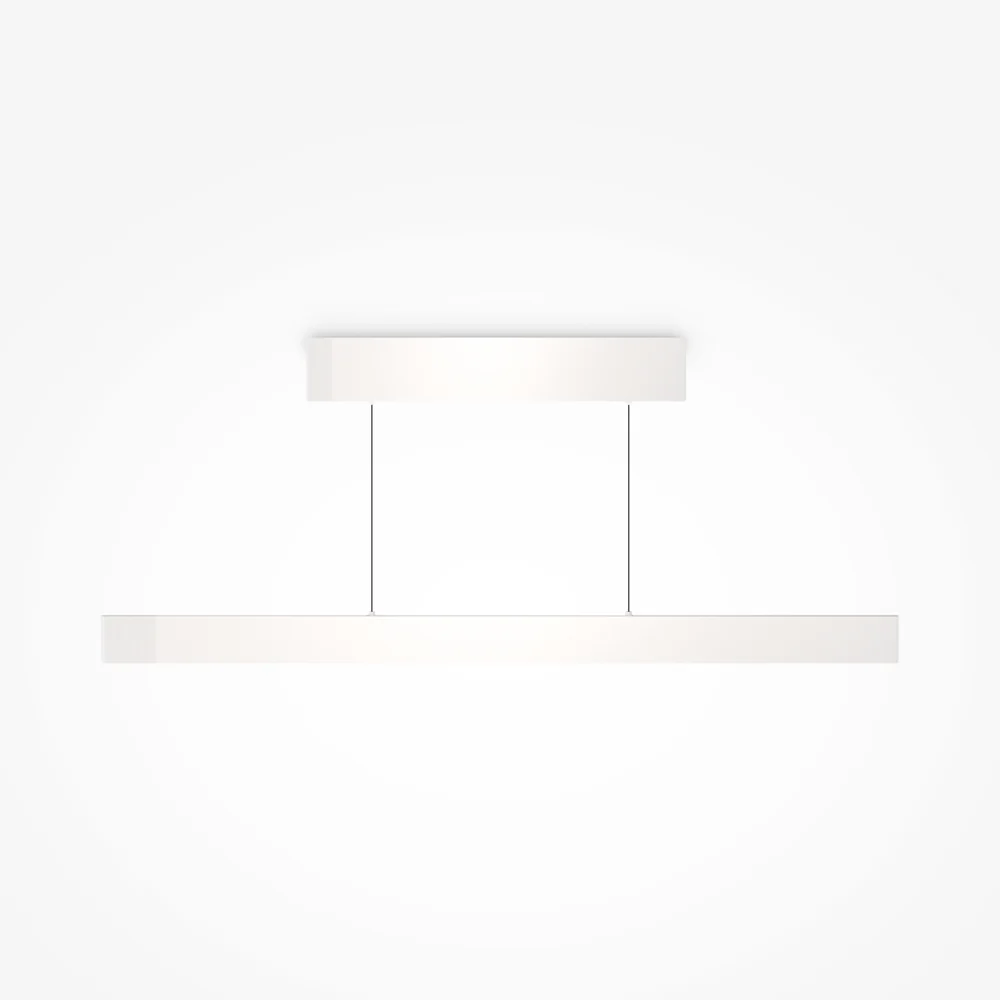 Euphoria 36W LED Linear Pendant- Black/ Brass/ White Finish - Image 3