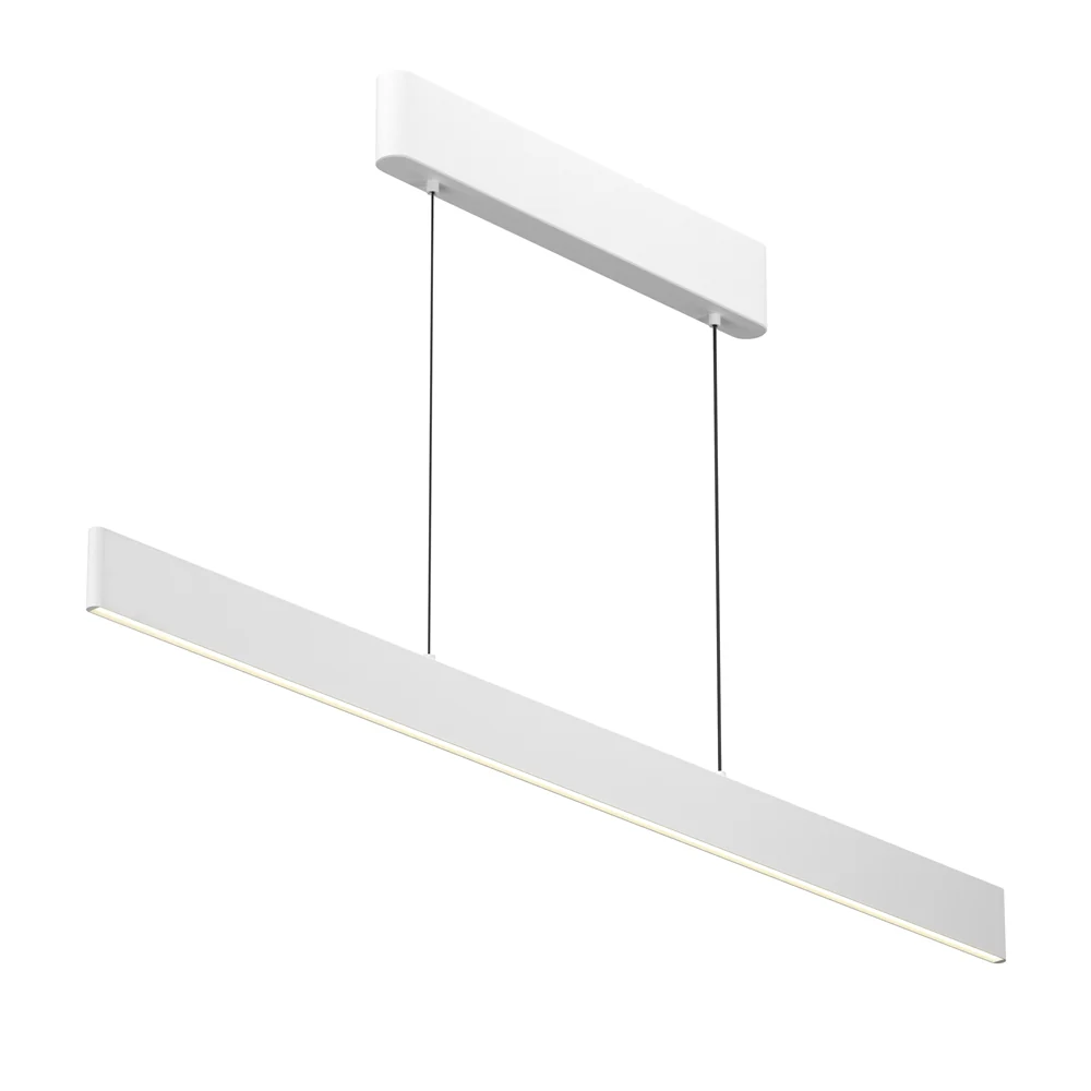 Euphoria 36W LED Linear Pendant- Black/ Brass/ White Finish - Image 4