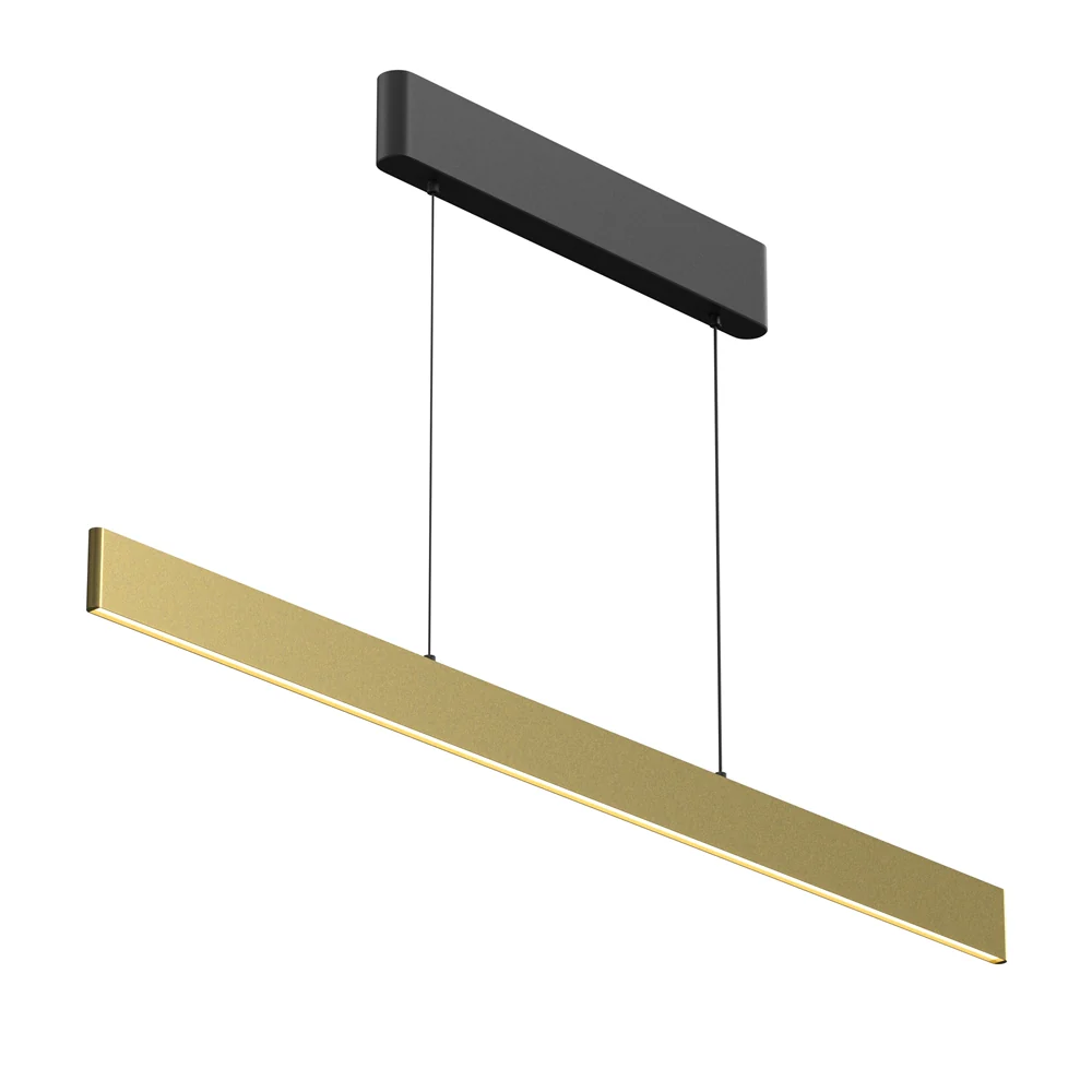 Euphoria 36W LED Linear Pendant- Black/ Brass/ White Finish - Image 6