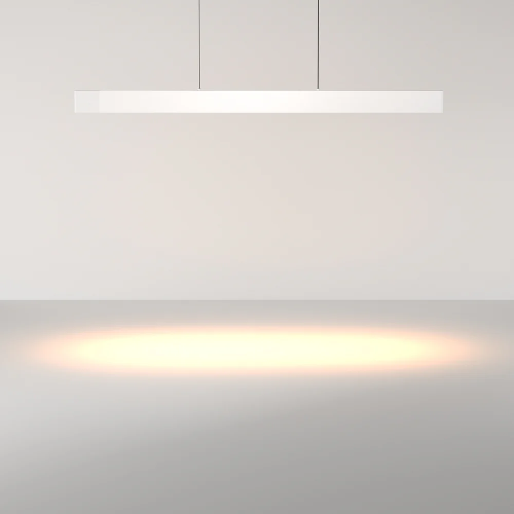 Euphoria 36W LED Linear Pendant- Black/ Brass/ White Finish - Image 7