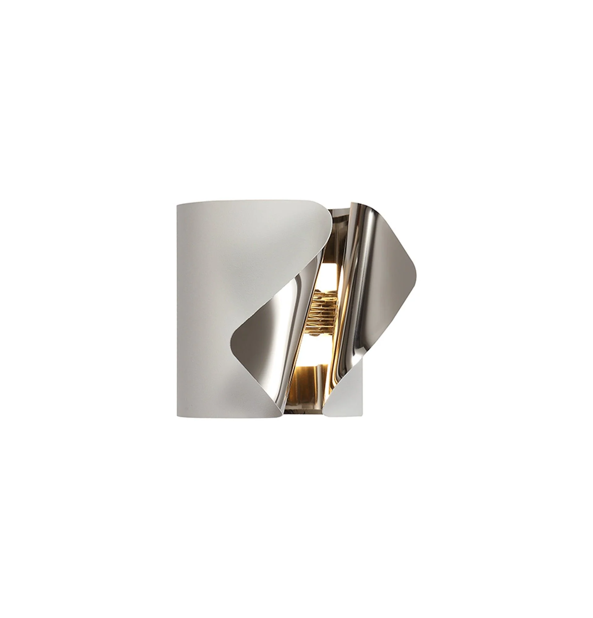 Eurika Wall Lamp, 1 x 7W LED, 3000K, 490lm, Sand Anthracite/Polished Chrome, 3yrs Warranty - Image 2