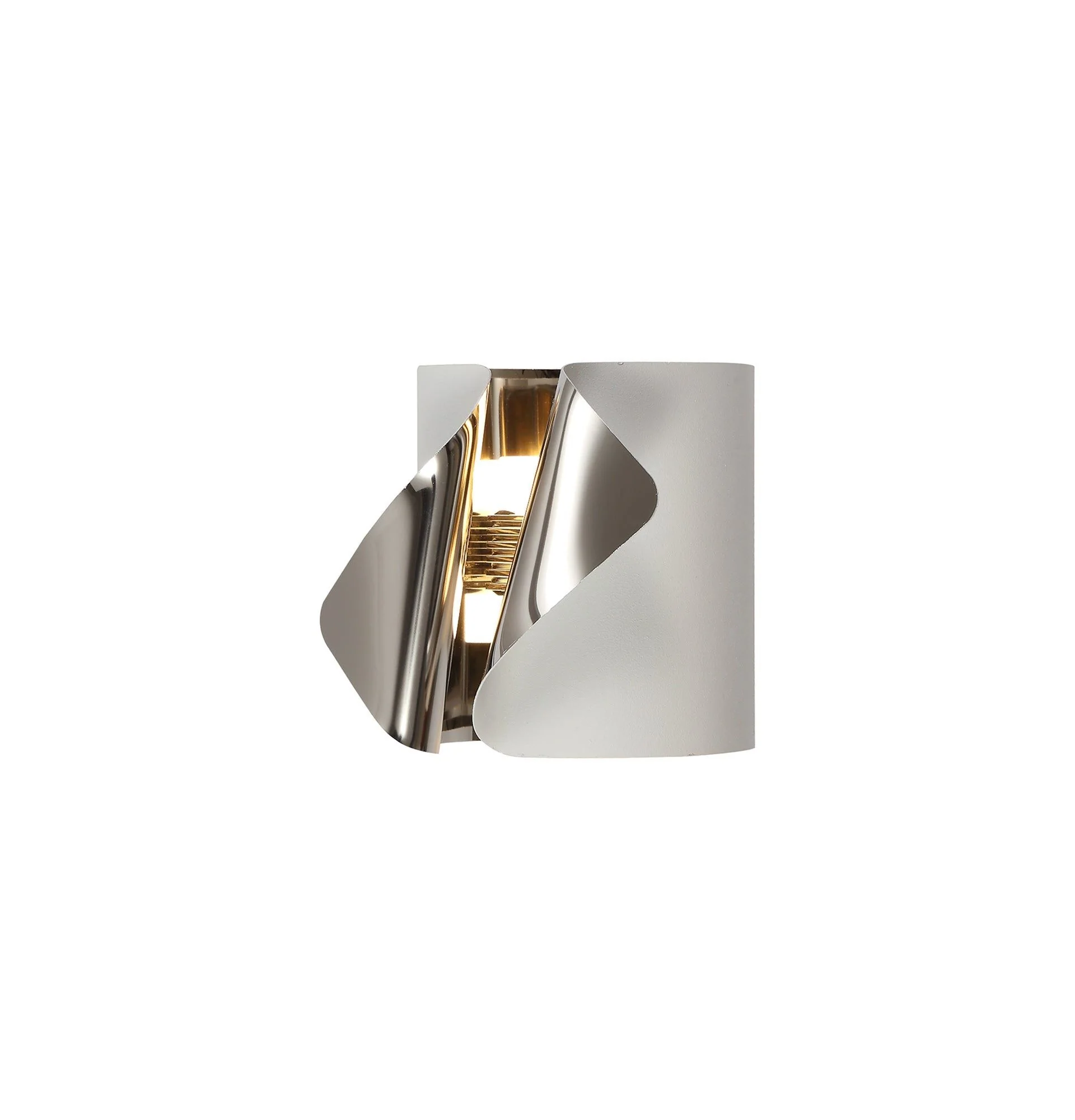 Eurika Wall Lamp, 1 x 7W LED, 3000K, 490lm, Sand Anthracite/Polished Chrome, 3yrs Warranty - Image 3