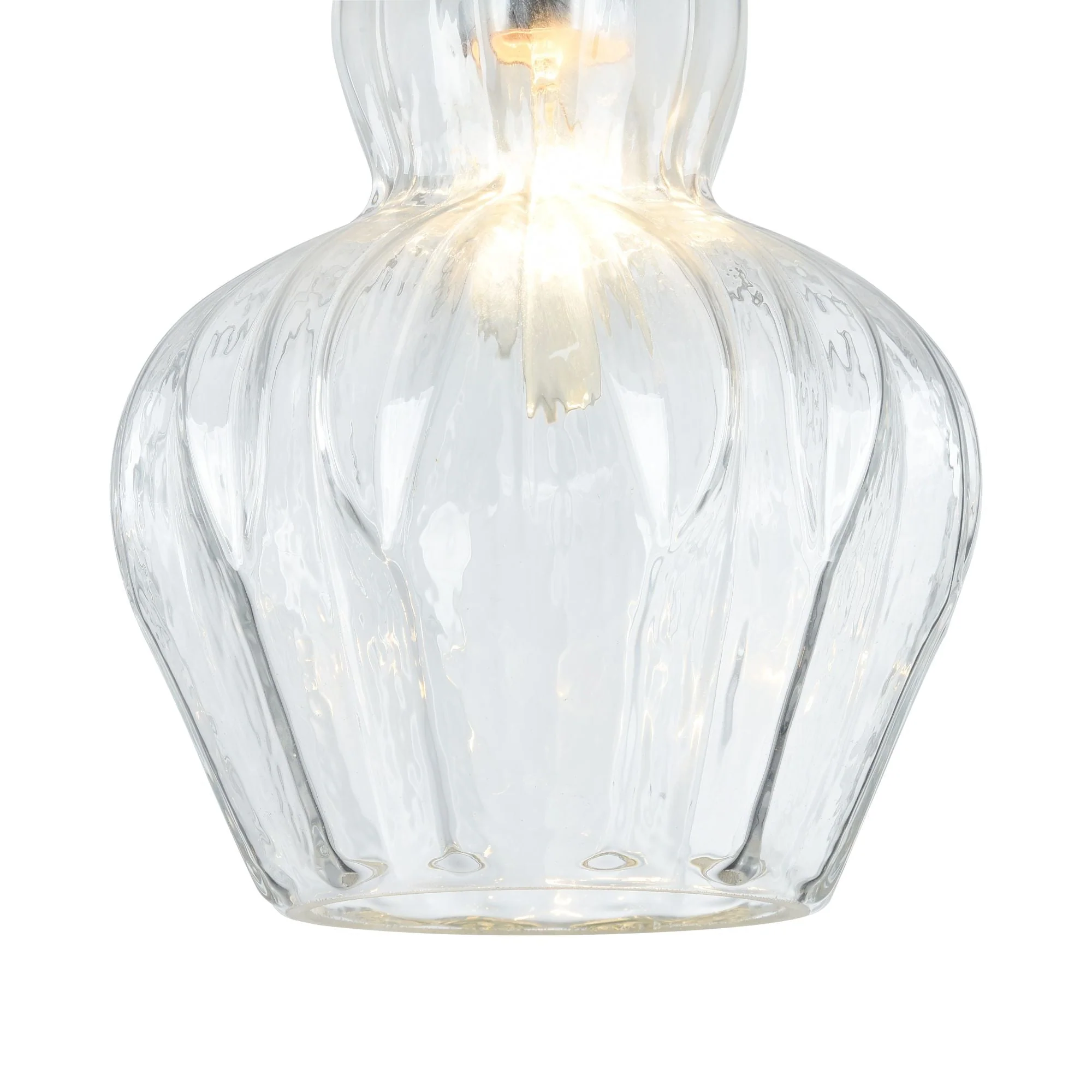 Eustoma Pendant Light - Nickel & Blue/Nickel & Transparent Finish - Image 9