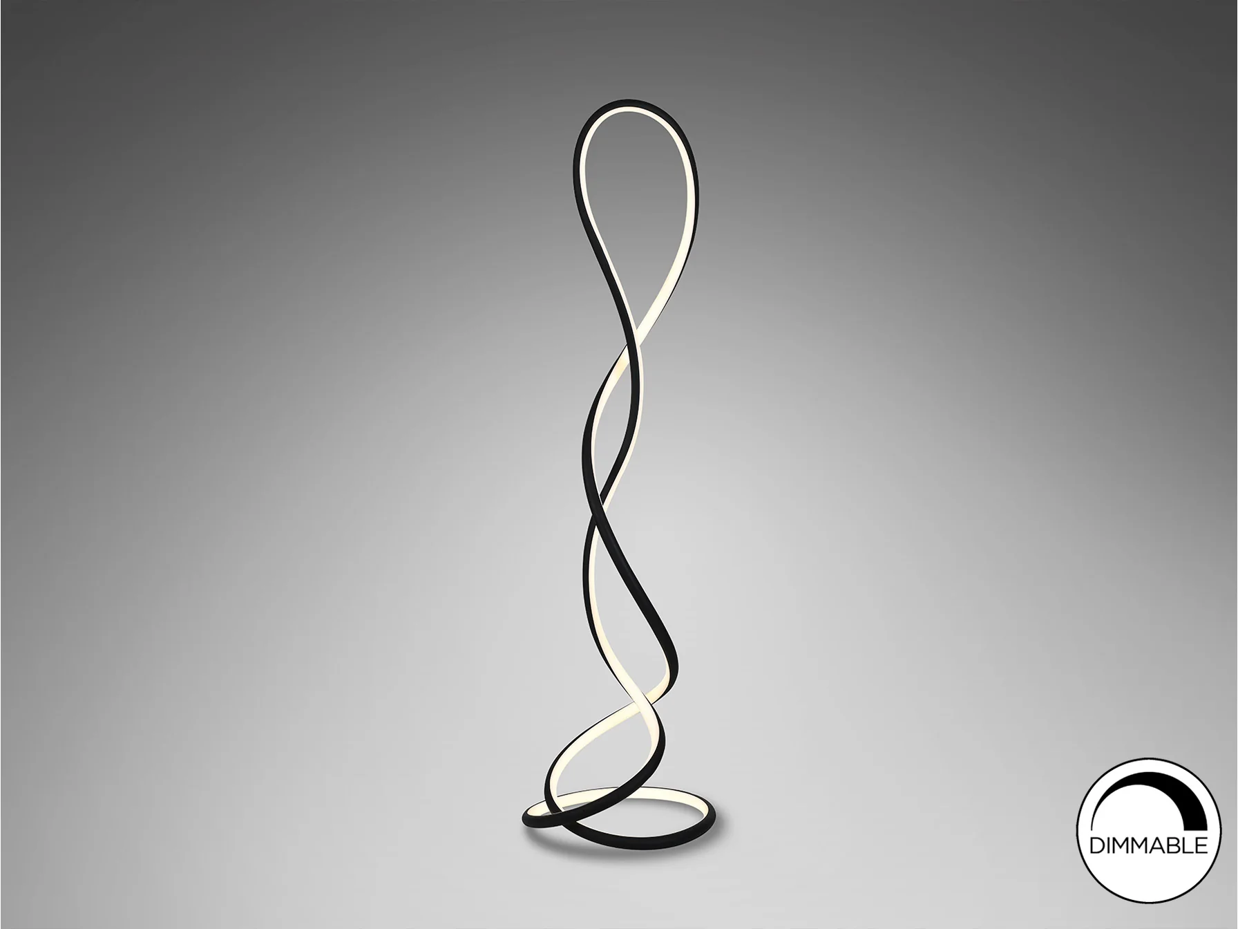 Evania Floor Lamp - Matt Black Finish - Image 4