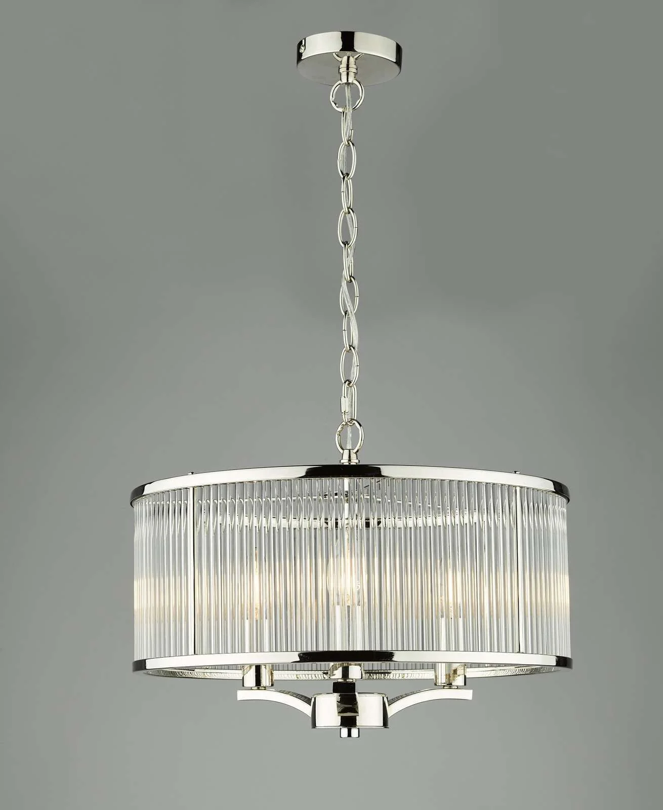 Evelyn 3 Light Pendant Antique Bronze / Polished Nickel - Image 14