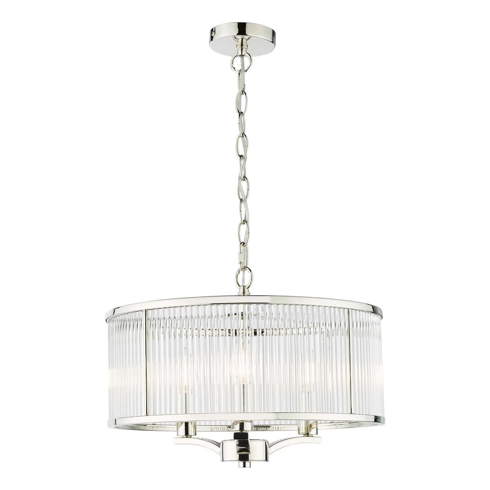 Evelyn 3 Light Pendant Antique Bronze / Polished Nickel - Image 17