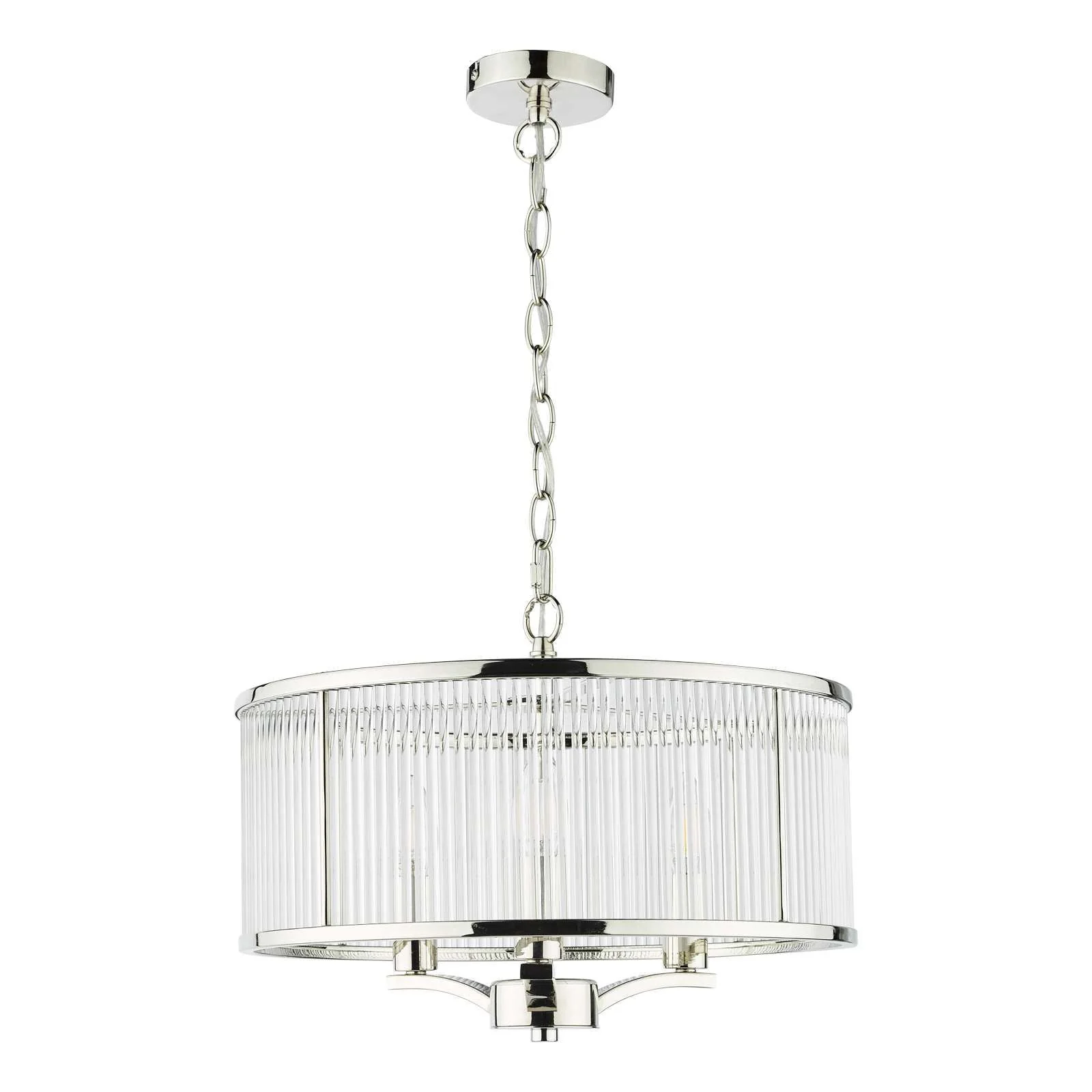 Evelyn 3 Light Pendant Antique Bronze / Polished Nickel - Image 18