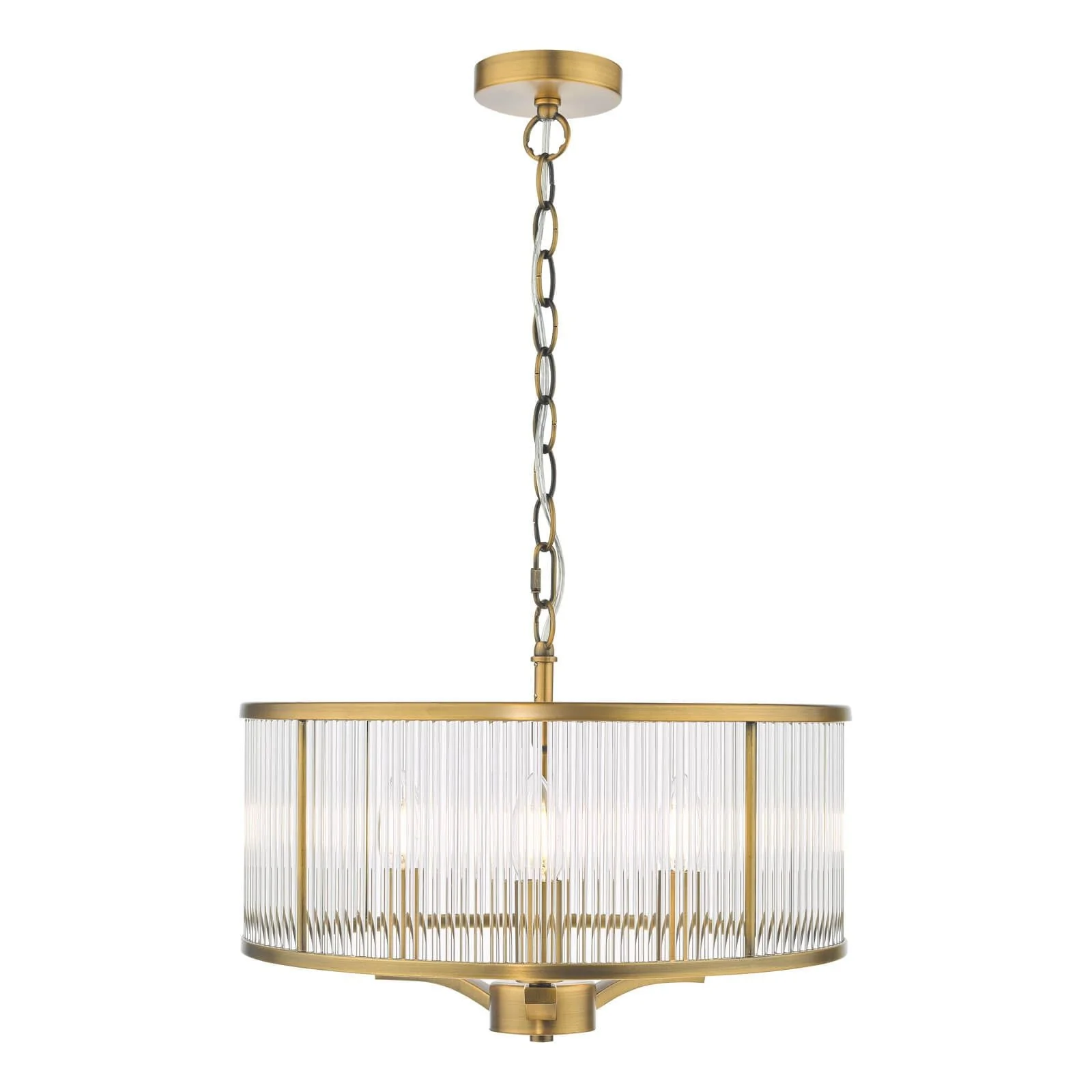 Evelyn 3 Light Pendant Antique Bronze / Polished Nickel - Image 3