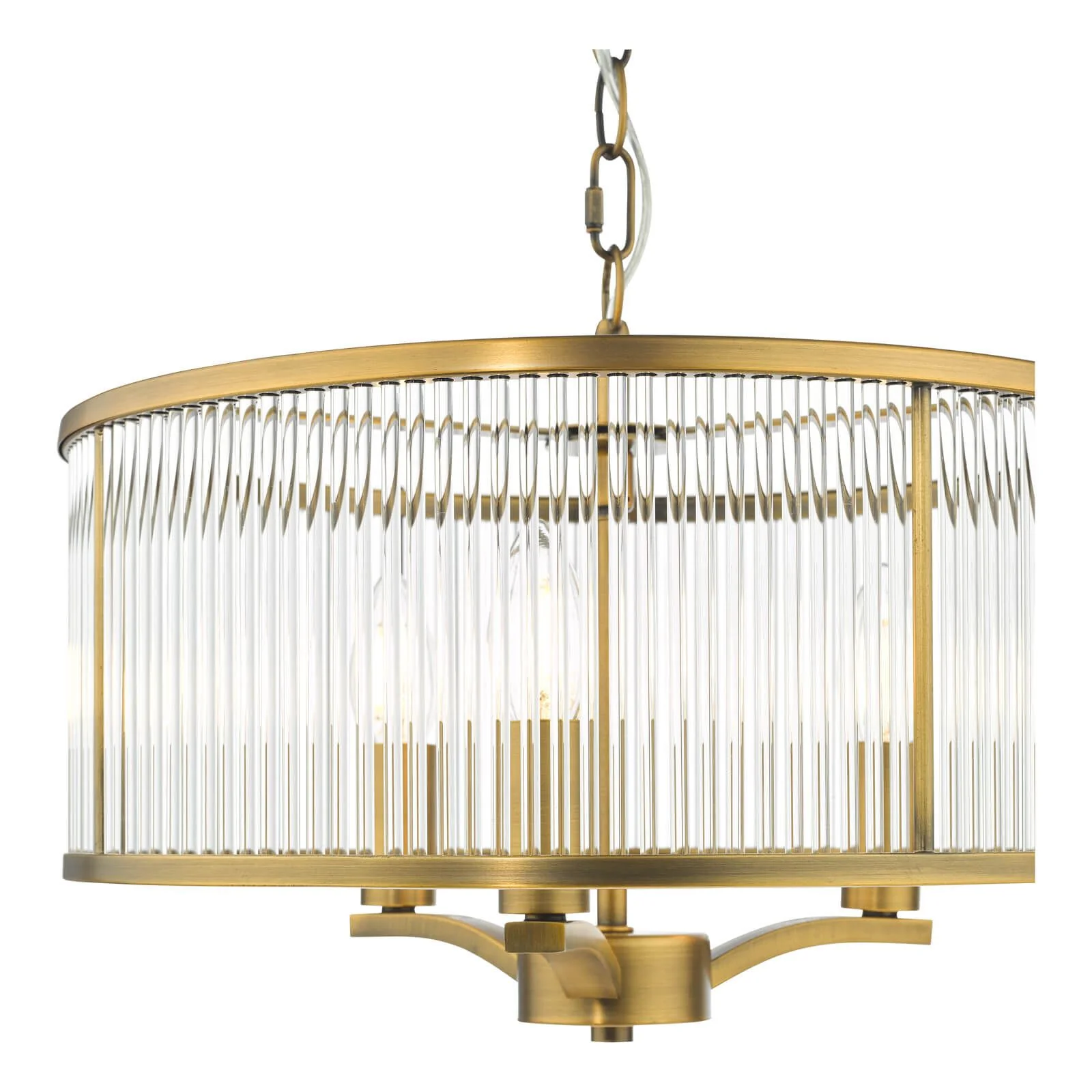 Evelyn 3 Light Pendant Antique Bronze / Polished Nickel - Image 5