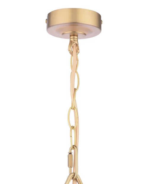 Eversden Pendant Antique Brass and Textured Glass - Image 3