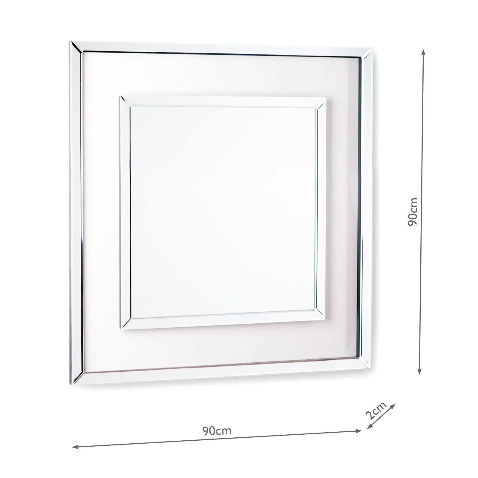 Evie Rectangle Mirror Clear Frame - Square and Rectangle - Image 3