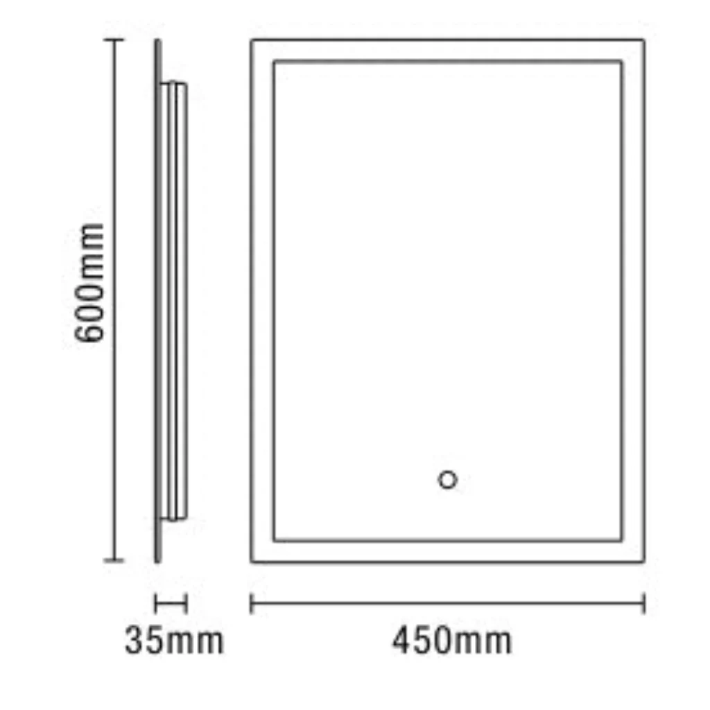 Exe LED Mirror with Demist - Image 3