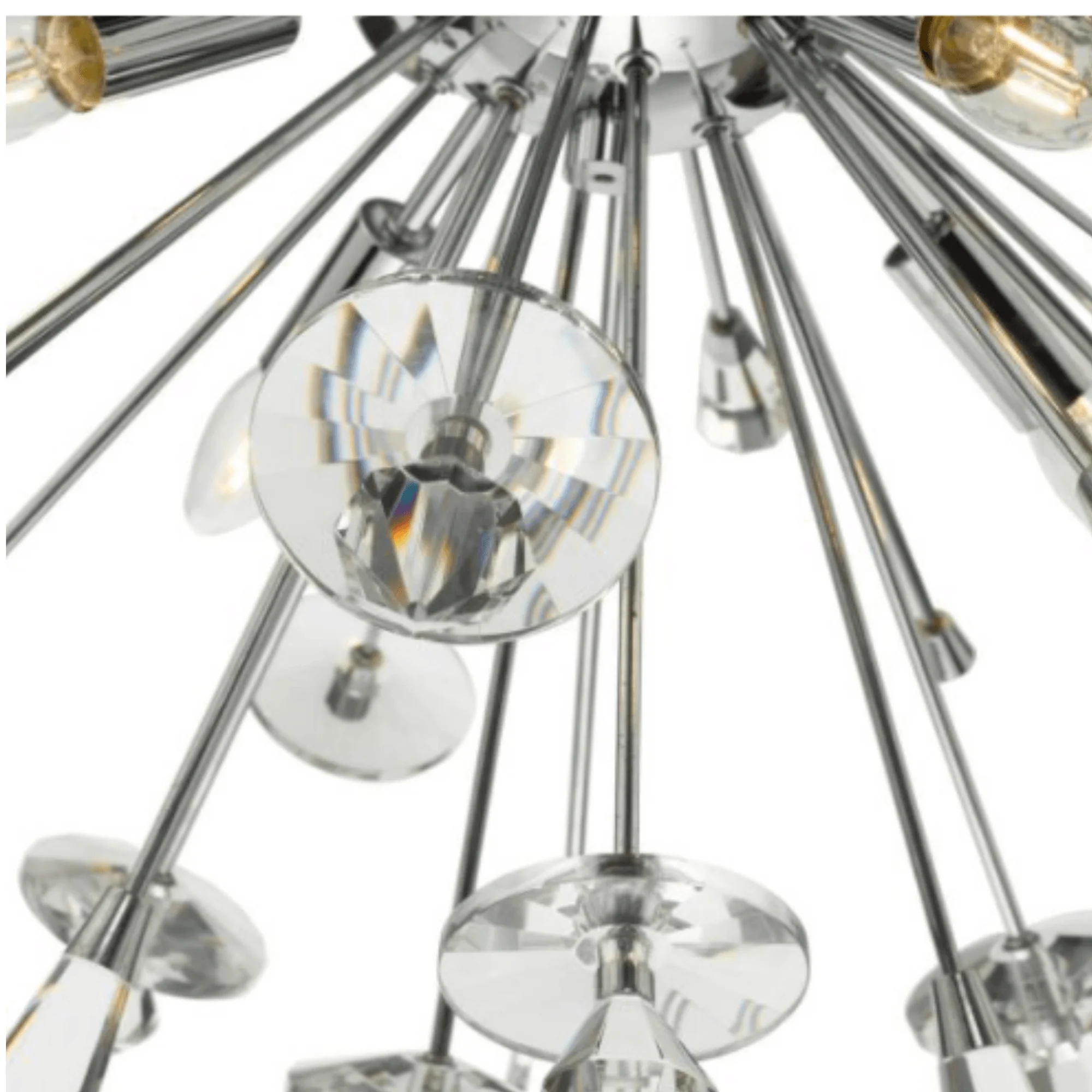 Exodus 8 Light Pendant Polished Chrome Crystal - Image 3
