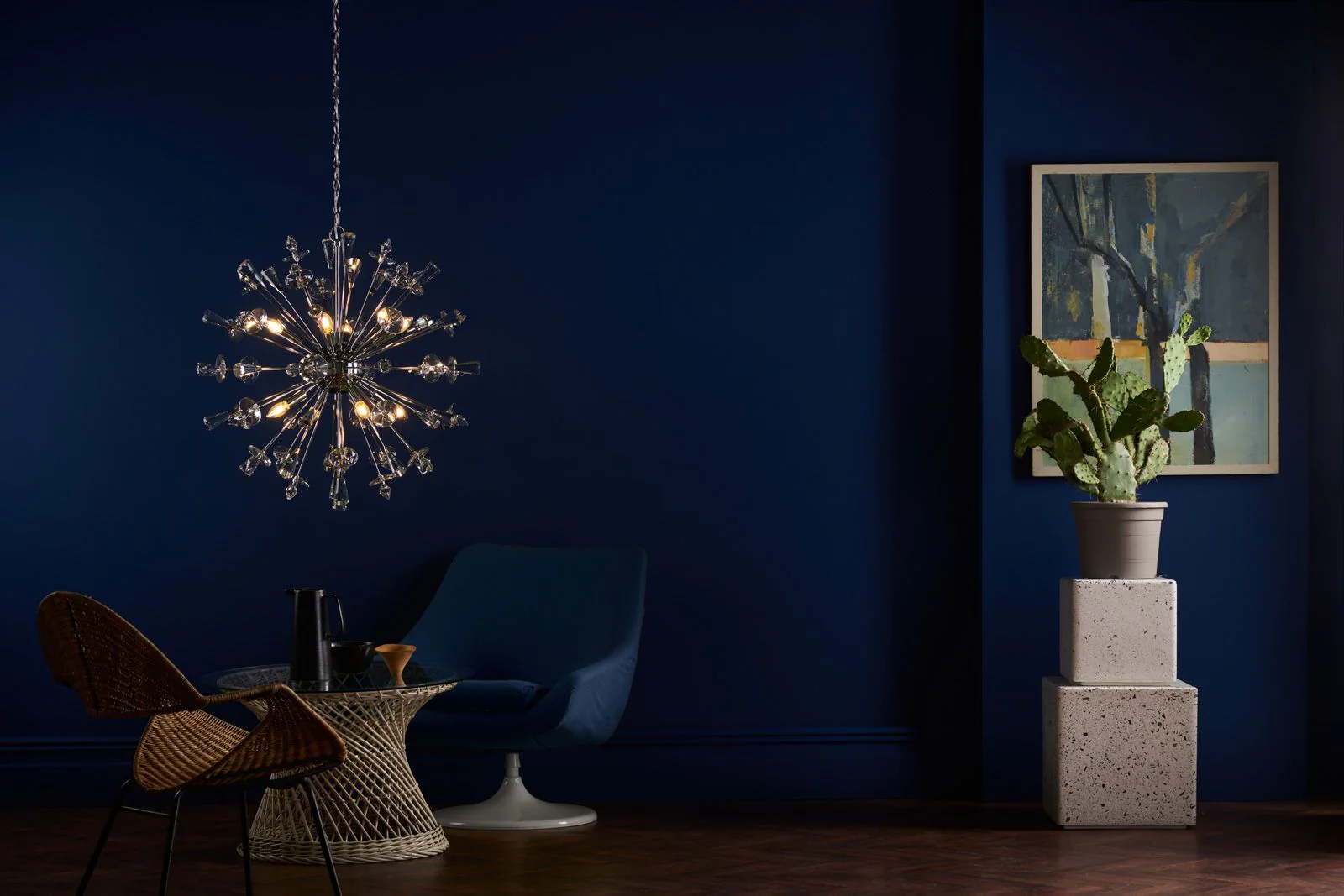 Exodus 8 Light Pendant Polished Chrome Crystal - Image 5