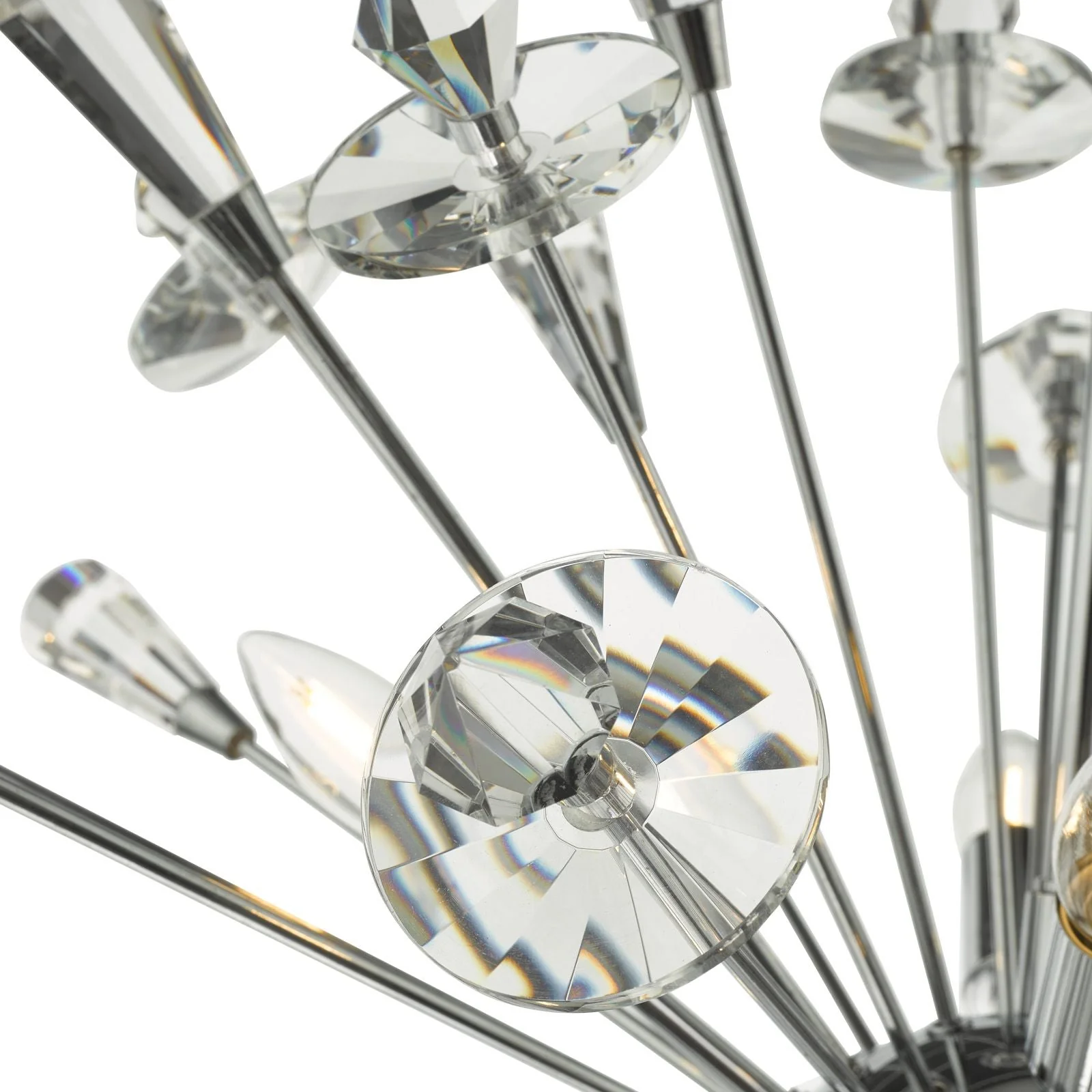 Exodus 8 Light Pendant Polished Chrome Crystal - Image 6