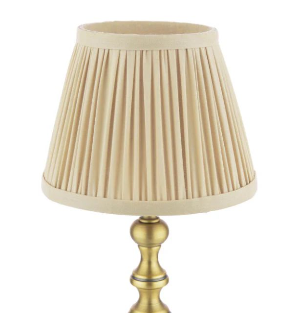 Ezra Twin Pack Table Lamp Matt Antique Brass With Shade - Image 4