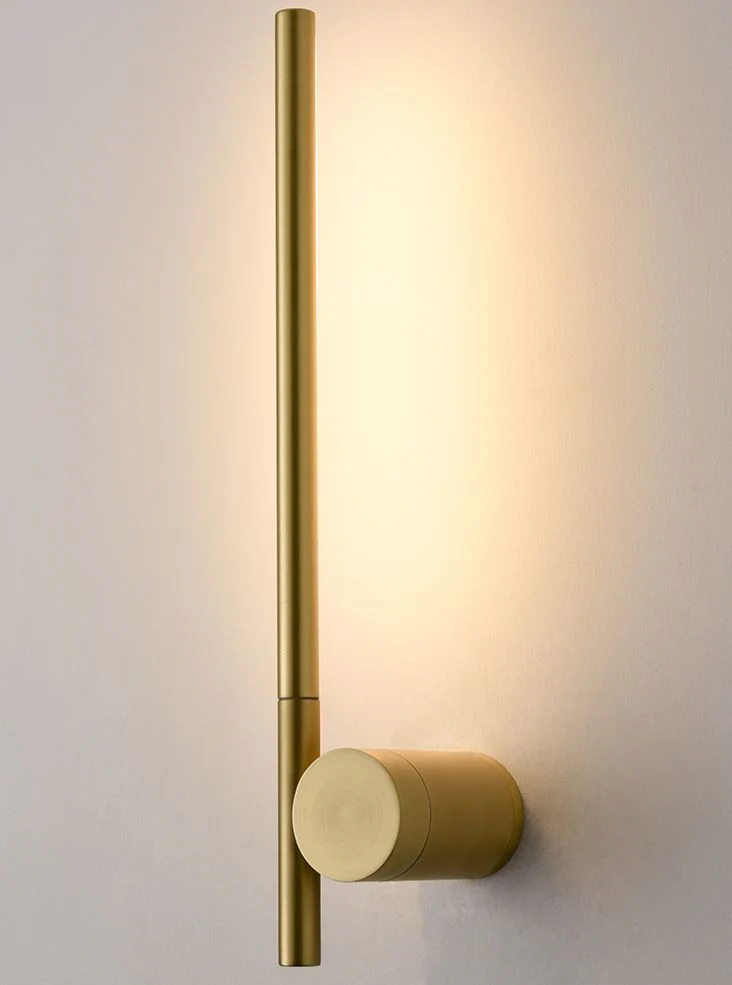 Fabian LED Linear Wall Light - Satin Brass - Image 3