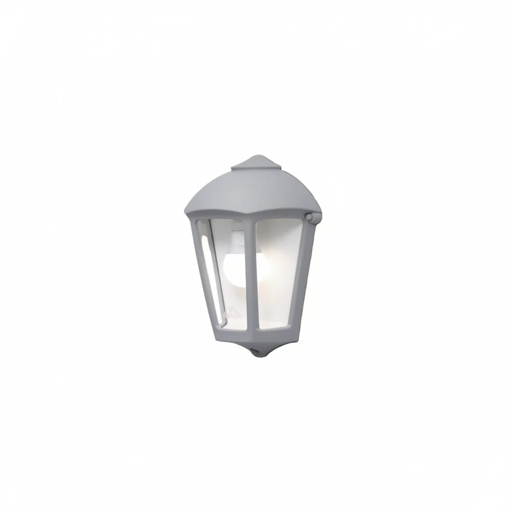 Fabio Outdoor Flush Wall Light IP55 - Black/Grey - Image 2