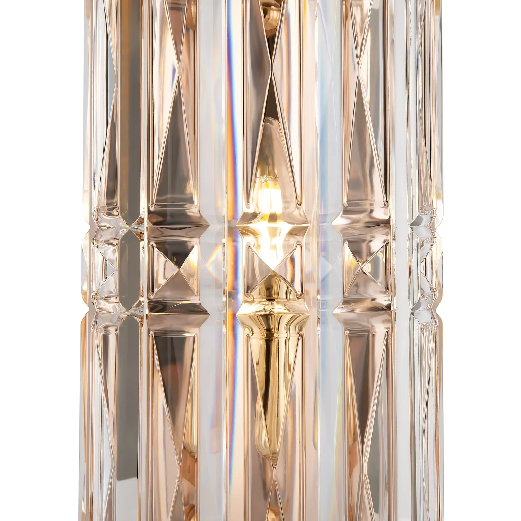 Facet 1lt/3lt Wall Light - Chrome/Gold - Image 12