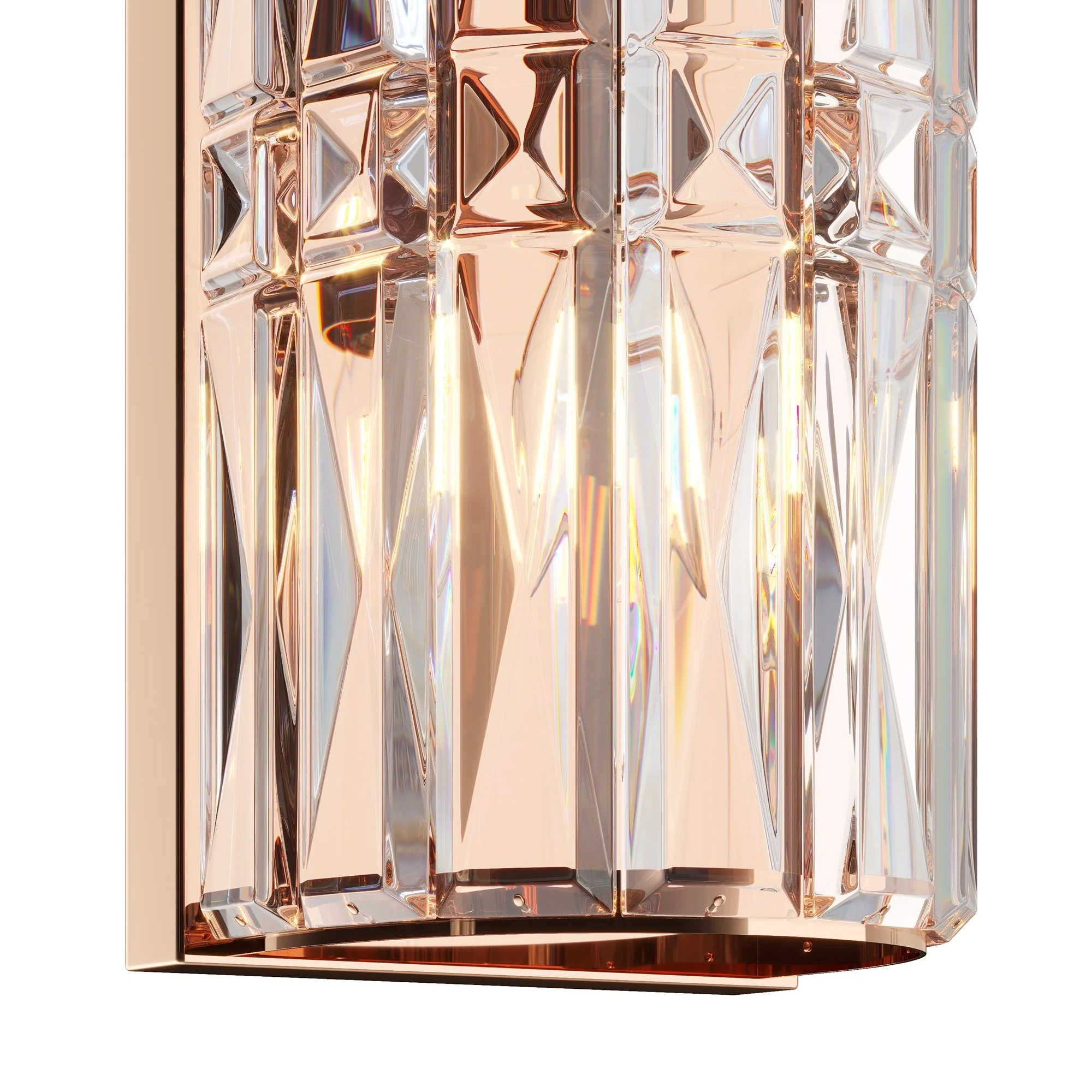 Facet 1lt/3lt Wall Light - Chrome/Gold - Image 21