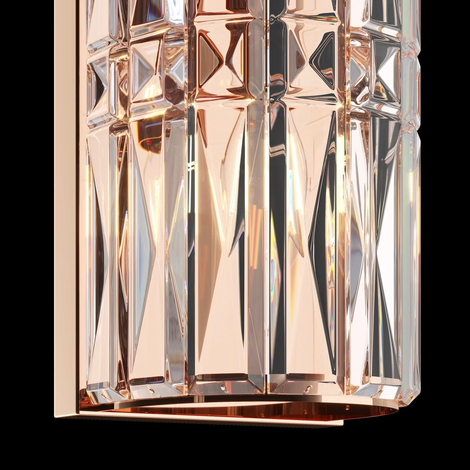 Facet 1lt/3lt Wall Light - Chrome/Gold - Image 23