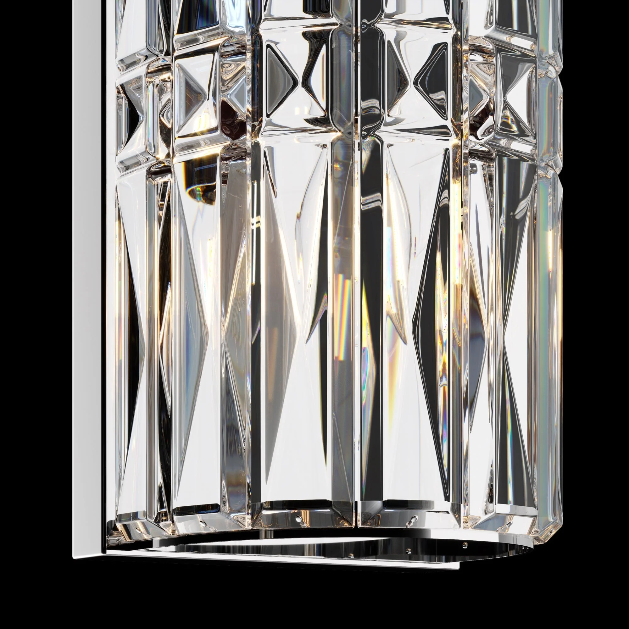 Facet 1lt/3lt Wall Light - Chrome/Gold - Image 30