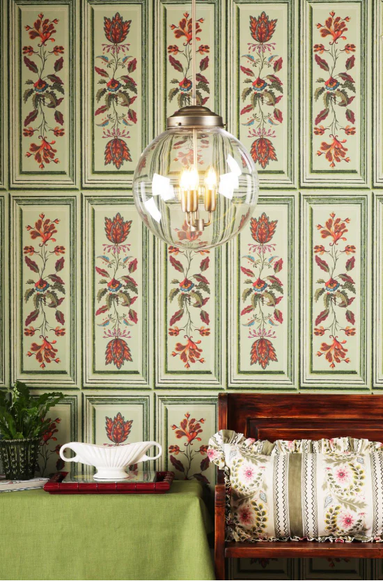 Fairfax 3 Light Pendant Glass and Antique Brass - Image 3