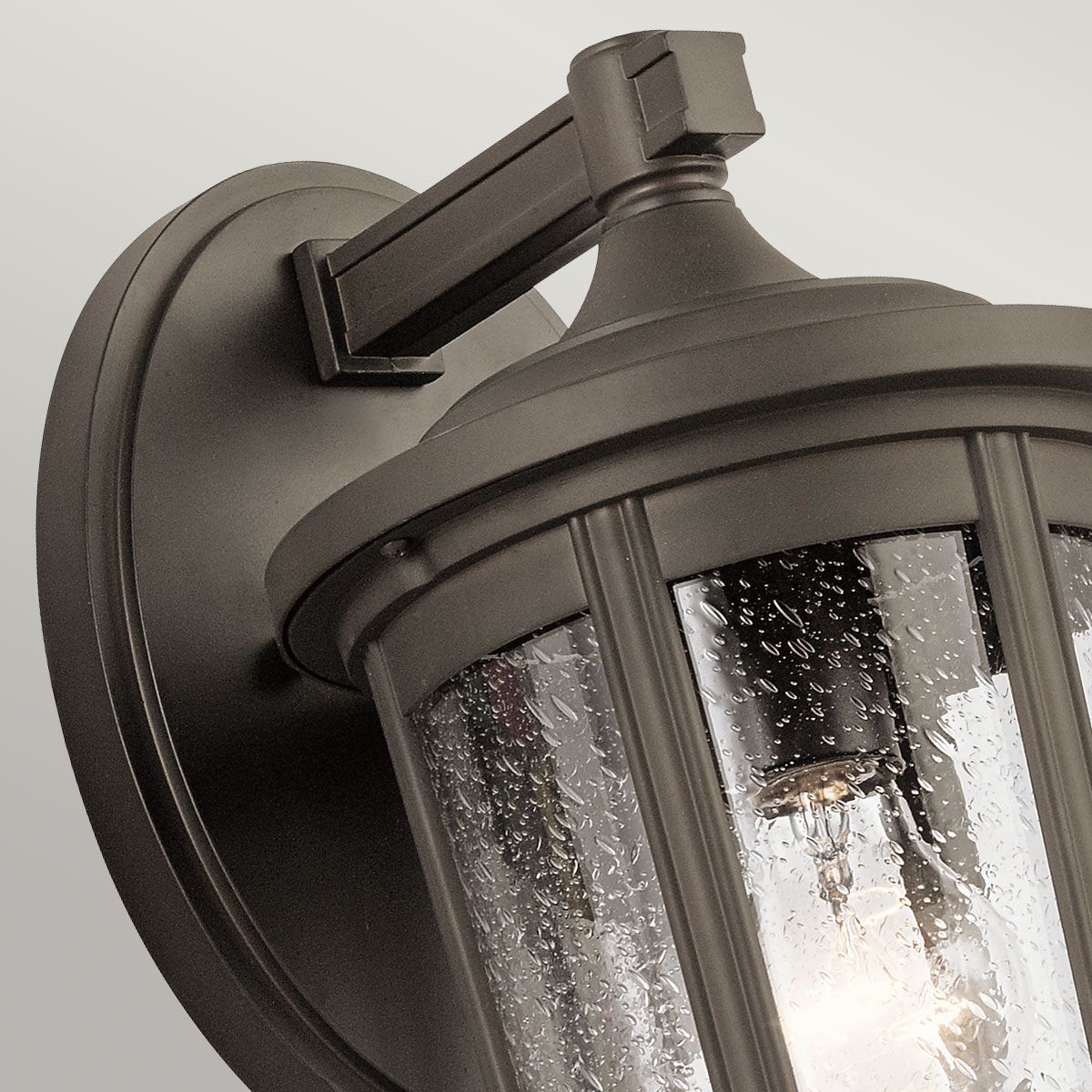Fairfield 1 Light Medium/Large Outdoor Wall Lantern - Olde Bronze/Black E27 IP44 - Image 10