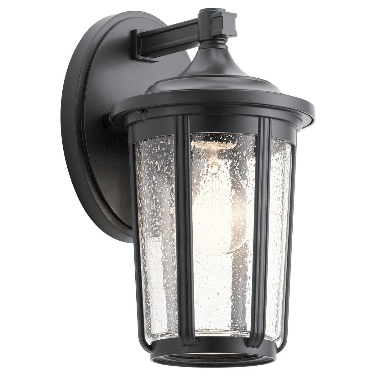 Fairfield 1 Light Medium/Large Outdoor Wall Lantern - Olde Bronze/Black E27 IP44 - Image 2