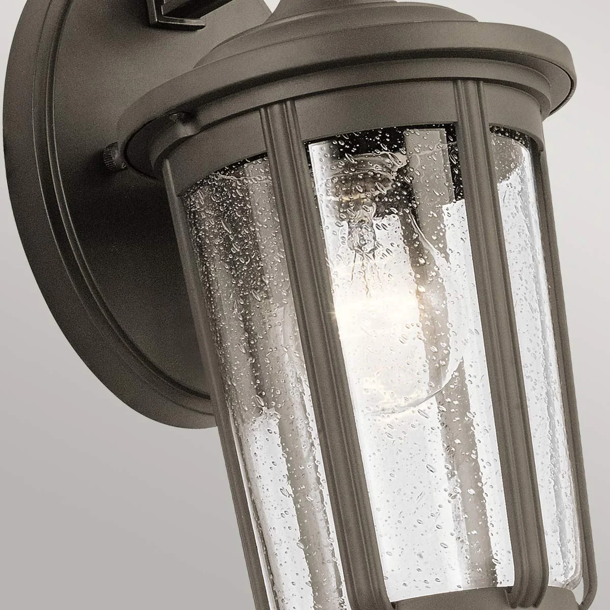 Fairfield 1 Light Medium/Large Outdoor Wall Lantern - Olde Bronze/Black E27 IP44 - Image 6